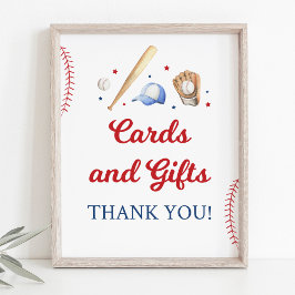 Póster Tarjetas de novato de béisbol y regalos Rótulo de 