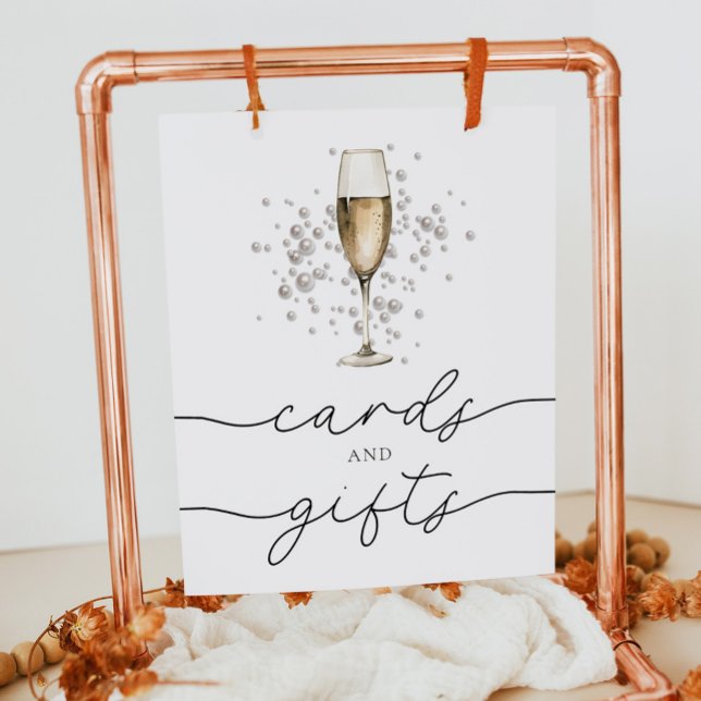 Póster Tarjetas de Perlas y Prosecco y Regalos Ducha de N (Subido por el creador)