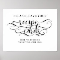 Tarjetas De Receta Para El Rótulo Boda De Novia