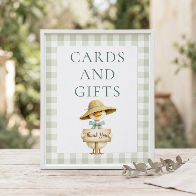 Póster Tarjetas De Regalos De Fiesta De Bebé Silly Goose  (Subido por el creador)