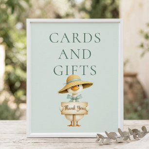 Póster Tarjetas de regalos de ganso tonto imprimibles Cum