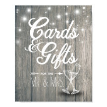 Tarjetas de Rótulo boda y regalos Champán Gafas Ma