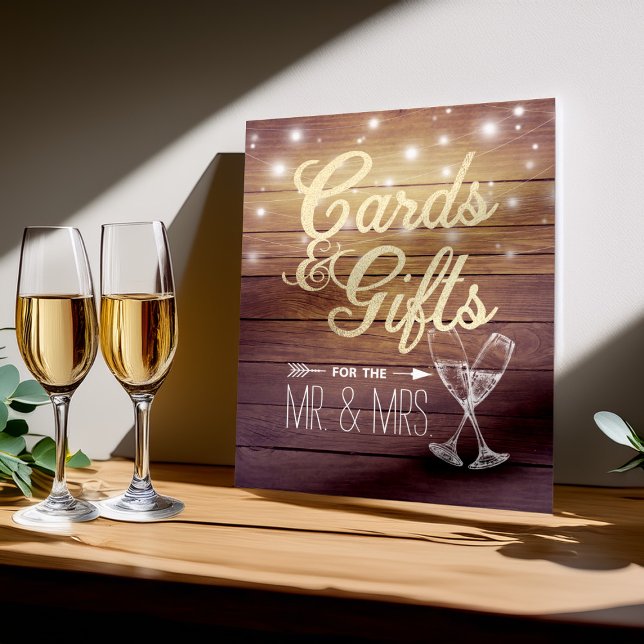 Póster Tarjetas de Rótulo boda y regalos Champán Gafas Ma (Subido por el creador)