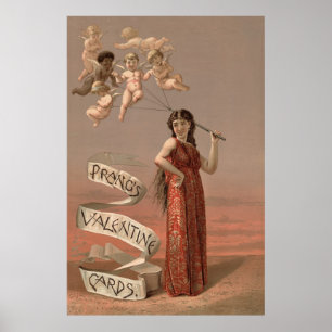 Póster Tarjetas de San Valentín de Prang DC, Mujer y Quer