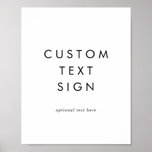 Póster Tarjetas de tipografía de moda y regalos Personali