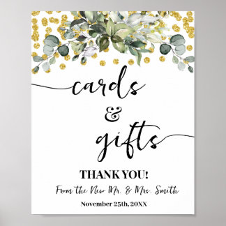 Póster Tarjetas Eucalyptus y regalos Boda Ducha de novias