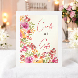 Póster Tarjetas Florales Boho Pintadas A Mano Regalos De 