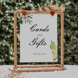 Póster Tarjetas Margarita mexicanas regalos Rótulo de duc