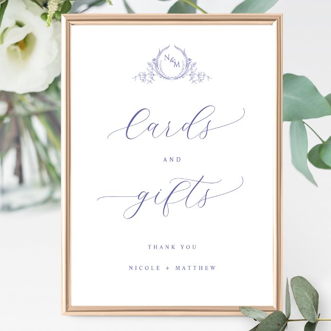 Póster Tarjetas monogramadas y regalos Lavanda Boda Rótul (Subido por el creador)