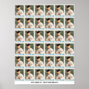 Póster Tarjetas sin cortar de Roy Hobbs