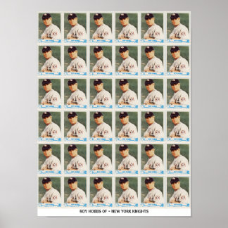Póster Tarjetas sin cortar de Roy Hobbs