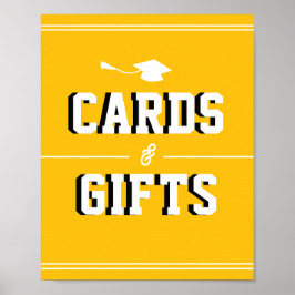 Póster Tarjetas y favores de graduación de Letterman AMAR
