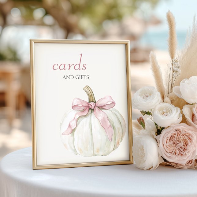 Póster Tarjetas y obsequios rosados de calabaza (Subido por el creador)