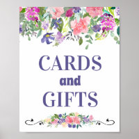 Tarjetas y regalos acuarela rosa y floral