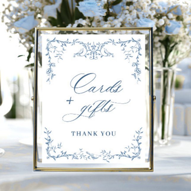 Póster Tarjetas y regalos azul turbulentos de la Organiza (Subido por el creador)