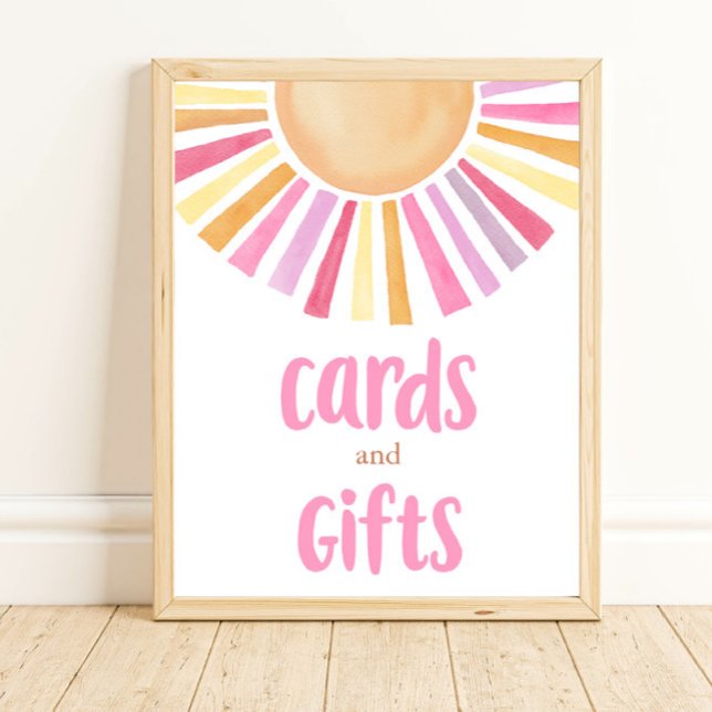 Póster Tarjetas y regalos boho sol naranja amarillo rosa (Subido por el creador)