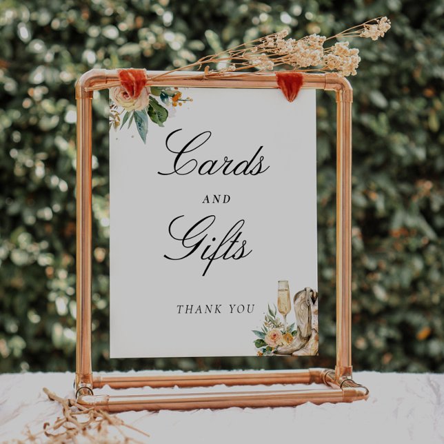 Póster Tarjetas y regalos Boots Bubbly Bridal Shower Rótu (Subido por el creador)