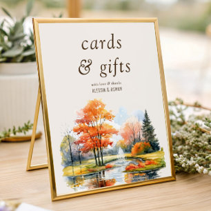 Póster Tarjetas y regalos Caen en el Lago Boda Digital o