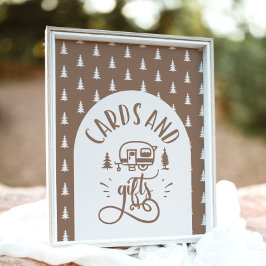 Póster Tarjetas y regalos Capming One Happy Camper cumple