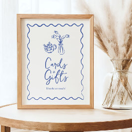 Póster Tarjetas y regalos caprichosos de garabatos y sign