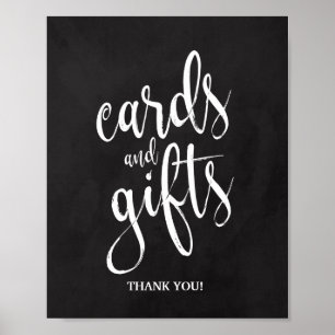 Póster Tarjetas y regalos Chalkcoard 8x10 Rótulo Boda