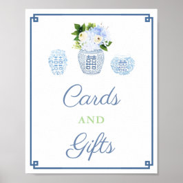 Póster Tarjetas y regalos Chinoiserie Chic Baby Shower Pa