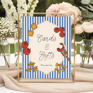 Póster Tarjetas y regalos Ciao Bambino Blue Italian