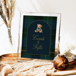 Póster Tarjetas y regalos clásicos de baby shower de cuad
