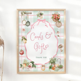 Póster Tarjetas y regalos de Baby Shower de mercado local