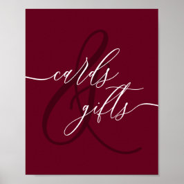 Póster Tarjetas y regalos de Borgoña