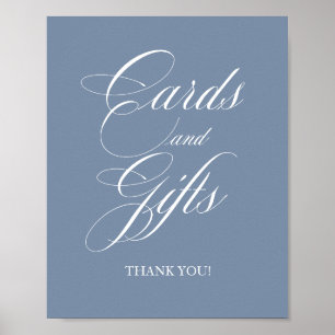 Póster Tarjetas y regalos de caligrafía clásica elegante