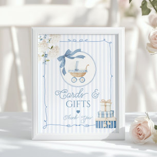 Póster Tarjetas y regalos de Carruaje Vintage Chinoiserie