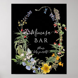 Póster Tarjetas y regalos de corona floral boho chic de f