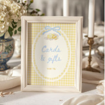Tarjetas y regalos de cuadros amarillos mitad de m