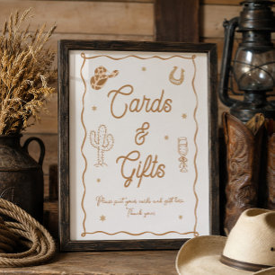 Póster Tarjetas y regalos de desayuno nupcial occidental