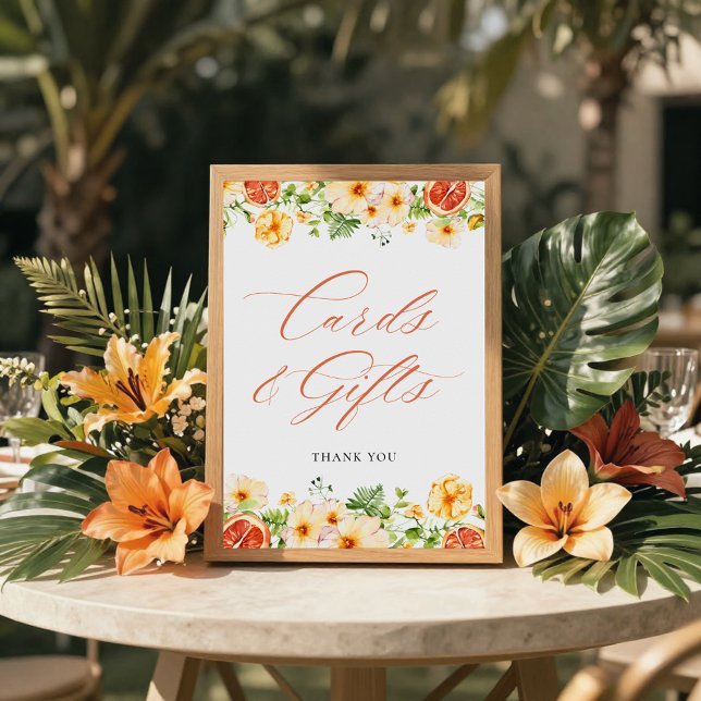 Póster Tarjetas y regalos de despedida de soltera Floral  (Subido por el creador)