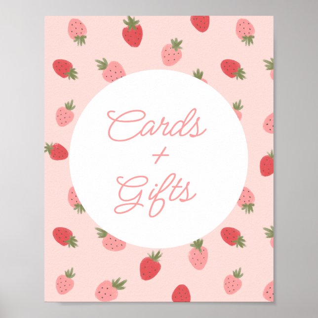 Póster Tarjetas y regalos de fiesta de cumpleaños de fres (Frente)