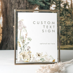 Póster Tarjetas y regalos de flores silvestres caprichosa