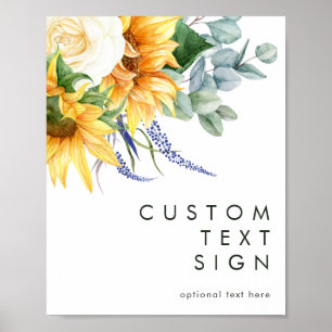 Póster Tarjetas y regalos de girasol de campo atrevido pe