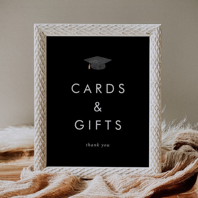 Póster Tarjetas y regalos de graduación de la capa negra  (Subido por el creador)