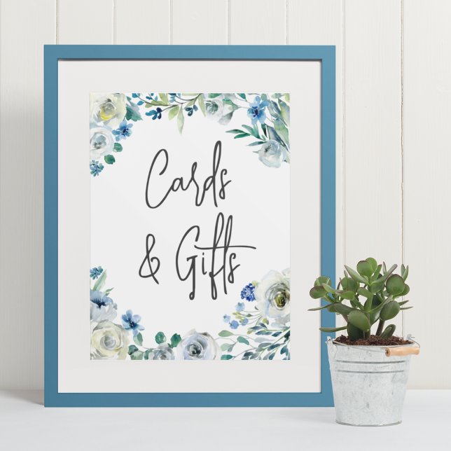 Póster Tarjetas y regalos de guiones manuscritos florales (Subido por el creador)