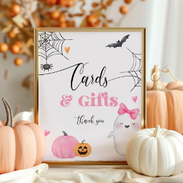 Póster tarjetas y regalos de halloween Little Boo 