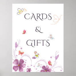 Póster Tarjetas y regalos de la ducha de novia de Maripos