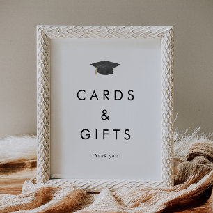 Póster Tarjetas y regalos de la fiesta de graduación de G