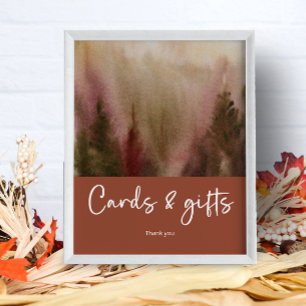 Póster Tarjetas y regalos de la marca Watercolor Forest T
