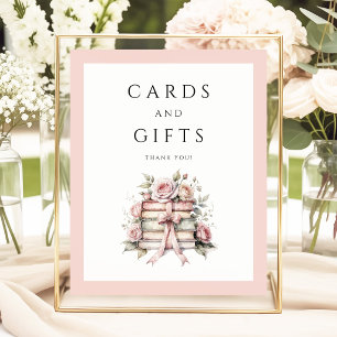 Póster Tarjetas y regalos de lazo rosa Coquette 