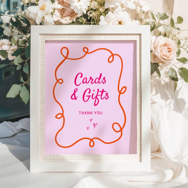 Póster Tarjetas y regalos de Naranja rosado (Subido por el creador)