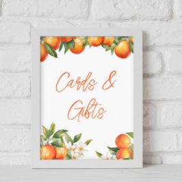 Póster Tarjetas y regalos de Naranjas de clementina