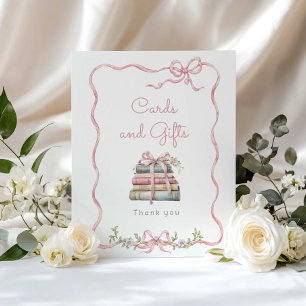 Póster Tarjetas y regalos de Nuevo Capítulo con lazo Rosa