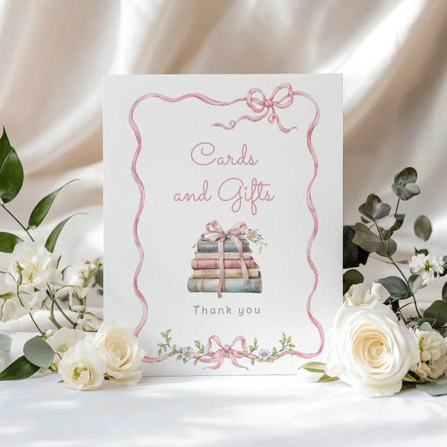 Póster Tarjetas y regalos de Nuevo Capítulo con lazo Rosa (Subido por el creador)